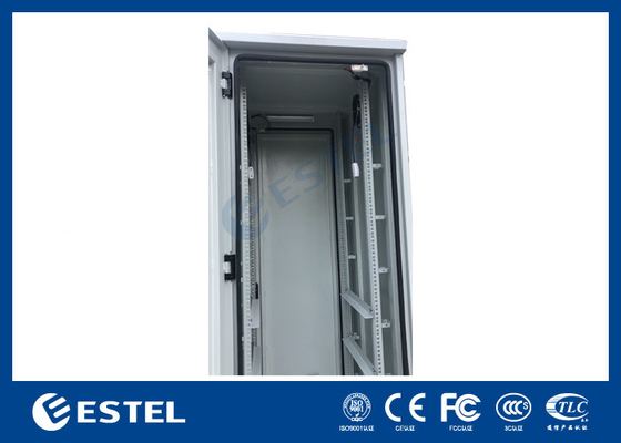 2.5mm Aluminio exterior gabinete de telecomunicaciones 43U Equipo de recubrimiento con LED