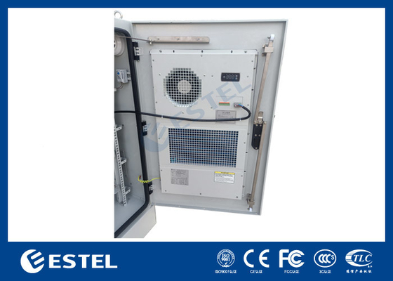 SGCC Cabinet de telecomunicaciones al aire libre de paredes dobles con aire acondicionado y ventilador de 48VDC