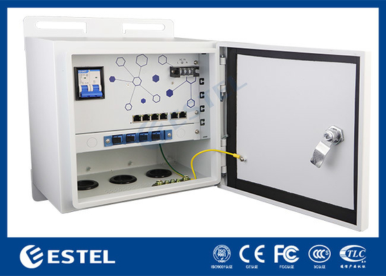 IP55 Exterior PoE Switch Pole Mount Recinto a prueba de tiempo para vigilancia