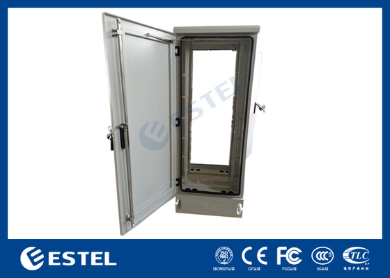 IP65 gabinete de telecomunicaciones al aire libre placa de aluminio con doble puerta ventilación natural