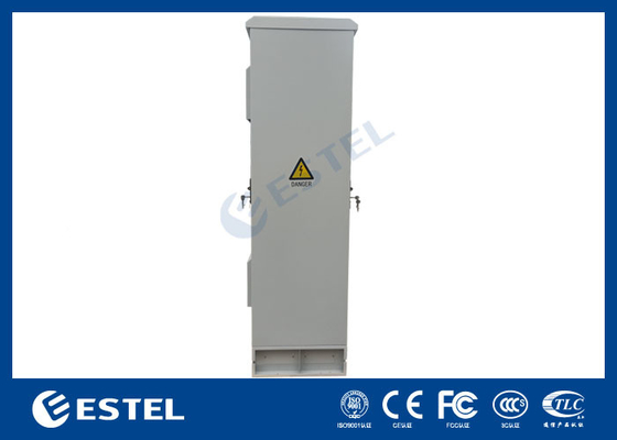 ET6060217A-42U gabinete de comunicación al aire libre 19 pulgadas gabinete con ventilador doble puerta IP55