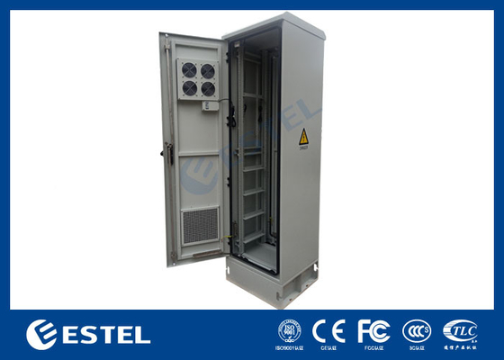ET6060217A-42U gabinete de comunicación al aire libre 19 pulgadas gabinete con ventilador doble puerta IP55