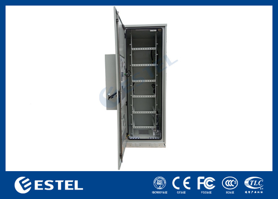 Cabinet de montaje en el suelo exterior 19 pulgadas Rack 45U espacio de usuario con recinto de aire acondicionado